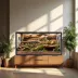 PHAILOZOO 120 Gallon Reptile Terrarium 4 ft x 2 ftx 2 ft Stackable Enclosure - Ultimate Black image thumbnail 9