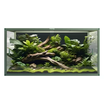 PHAILOZOO 120 Gallon Reptile Terrarium 4 ft x 2 ftx 2 ft Stackable Enclosure - Earthy Green - Image 1