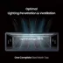 PHAILOZOO 85 Gallon Reptile Terrarium 48 in x 24 in x 18 in Stackable Enclosure - Ultimate Black image thumbnail 4