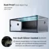 PHAILOZOO 85 Gallon Reptile Terrarium 48 in x 24 in x 18 in Stackable Enclosure - Ultimate Black image thumbnail 5