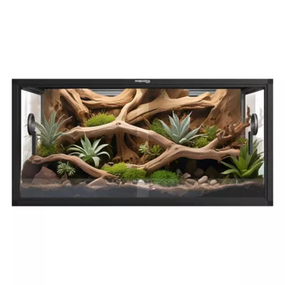 PHAILOZOO 85 Gallon Reptile Terrarium 48 in x 24 in x 18 in Stackable Enclosure - Earthy Green - Image 1