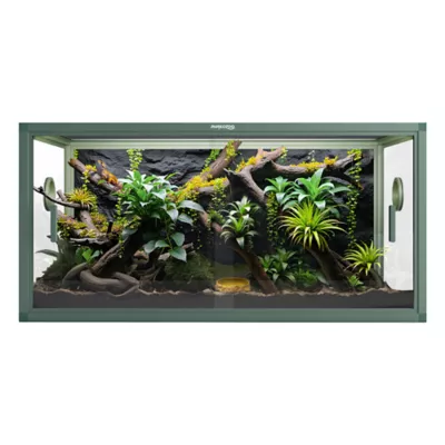 PHAILOZOO 50 Gallon Reptile Terrarium 36 in x 18 in x 18 in Stackable Enclosure - Ultimate Black - Image 1