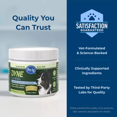 PetAg Dyne Calming Dog Soft Chews with L-Theanine, Stress Support, Chicken, 60 Count - Image 6
