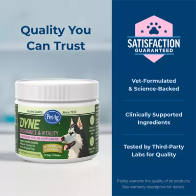 PetAg Dyne Endurance & Vitality Dog Soft Chews with L-Carnitine, Chicken, 60 Count - Image 6