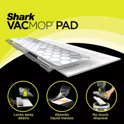 Shark VACMOP Disposable Hard Floor Vaccum & Mop Pad Refills For Tough Messes on Multi-Surface Floors - Image 2