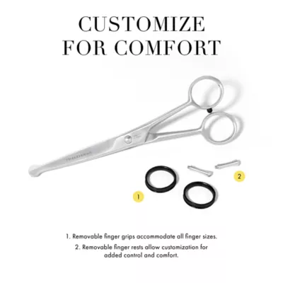 Tweezerman Curved Grooming Shears For Trimming Face, Ears & Paws, Perfect for Lg Cats & Dogs - Image 9