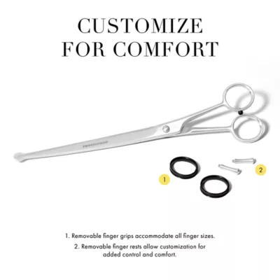 Tweezerman Curved Grooming Shears For Trimming Face, Ears & Paws, Perfect for Lg Cats & Dogs - Image 8