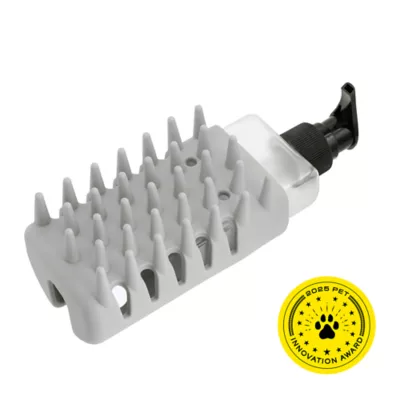 Tweezerman 2-in-1 Shampoo Dispensing Bath Brush W/ Refillable Bottle, Holds Up To 100 mL - Image 2