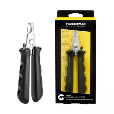 Tweezerman Pet Precision Nail Clipper For Dogs & Cats, Includes Auto-Lock Mechanism For Safe Storage - Image 1