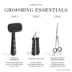 Tweezerman Coated Tip Slicker Brush W/ Stainless Steel Bristles, Ideal For Med to Lg Dogs, Black image thumbnail 7