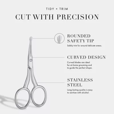 Tweezerman Pet Safety Trimming Scissors, Designed For Trimming Eyes, Ears, Nose & Paws - Image 5