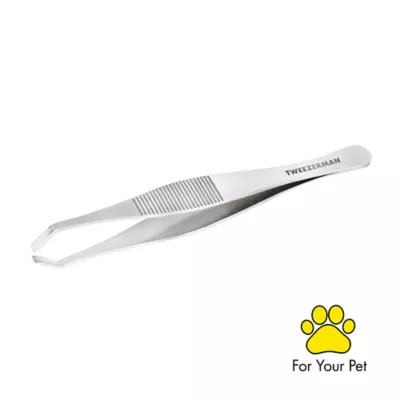 Tweezerman Tick Removal Tweezer For Cats & Dogs W/ Tapered Tweezer Tips For Better Extraction - Image 2