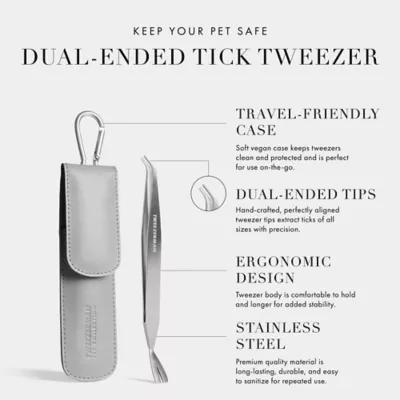 Tweezerman Tick Removal Kit W/ Dual-Ended Tweezer & Travel-Friendly Case - Image 9
