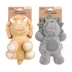 Dexypaws Set of 2 Plush Dinosaur Toys - Grey & Yellow image thumbnail 1