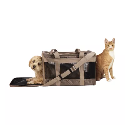 Sherpa Deluxe Pet Carrier W/ Top & Side Entries, Optimal Ventilation, Airline Approved- Large - Image 1