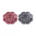 Dexypaws Set of 2 Silicone Flower Slow Feeders with Anti-Slip Suction Cups - 1 Blush Pink & 1 Grey image thumbnail 1