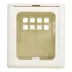 Fable Pets Essential Crate W/ Generous Air Flow, Easy-to-Clean Materials & Durable- White & Tan image thumbnail 1