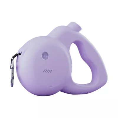 Barkly Lilac Retractable Dog Leash with Built-In 130 dB Safety Alarm & LED Strobe - Image 1