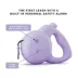 Barkly Lilac Retractable Dog Leash with Built-In 130 dB Safety Alarm & LED Strobe image thumbnail 2