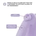 Barkly Lilac Retractable Dog Leash with Built-In 130 dB Safety Alarm & LED Strobe image thumbnail 3