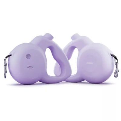 Barkly Lilac Retractable Dog Leash with Built-In 130 dB Safety Alarm & LED Strobe - Image 4