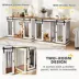 PawHut Dog Crate Furniture with Divider Panel, Wooden Dog Kennel for Large Breeds or 2 Small Breeds image thumbnail 5