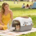 PawHut Hard-Sided Travel Pet Carrier, Plastic Dog and Cat Carrier for Small Dogs & Cats under 9lbs image thumbnail 2