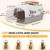 PawHut Hard-Sided Travel Pet Carrier, Plastic Dog and Cat Carrier for Small Dogs & Cats under 9lbs image thumbnail 3