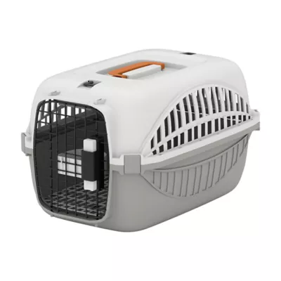 PawHut Airline Approved Pet Carrier for Mini Dogs and Cats with Steel Wire Door, Water Bowl - Image 1