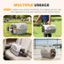 PawHut Airline Approved Pet Carrier for Mini Dogs and Cats with Steel Wire Door, Water Bowl image thumbnail 4