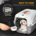 PawHut Airline Approved Pet Carrier for Mini Dogs and Cats with Steel Wire Door, Water Bowl image thumbnail 7
