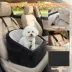 PawHut Dog Car Seat, Dog Booster Seat, Washable with Adjustable Safety Leash image thumbnail 4