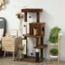 PawHut Cat Tree with Scratching Posts, Cat Bed, Condo, Jumping Platforms, Anti-tip Kit 52"H image thumbnail 2