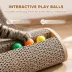 PawHut L Shape Cat Scratcher with 3 Toy Balls, Catnip - 2 Pcs image thumbnail 7
