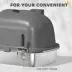 PawHut Enclosed Stainless Steel Litter Box with Scoop, Deodorizer Bag, Handle image thumbnail 6