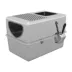 PawHut Fully Stainless Steel Cat Litter Box with Lid and Scoop image thumbnail 1