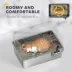 PawHut Fully Stainless Steel Cat Litter Box with Lid and Scoop image thumbnail 5