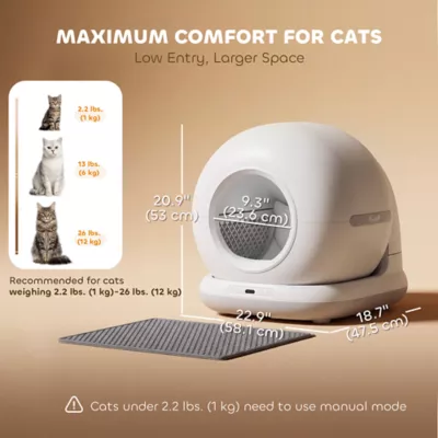 PawHut Automatic Litter Box, Self Cleaning Litter Box, App Control, Odor & Noise Control - Image 3