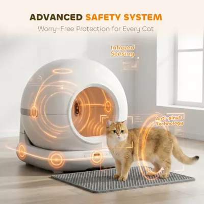 PawHut Automatic Litter Box, Self Cleaning Litter Box, App Control, Odor & Noise Control - Image 6