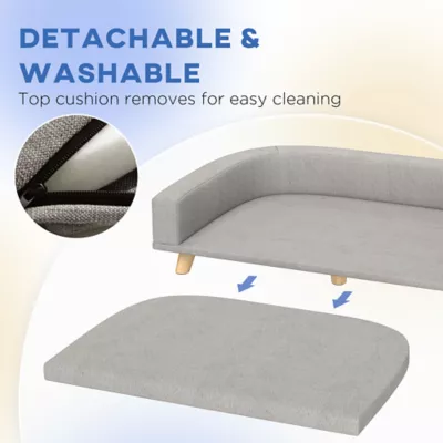 PawHut Dog Sofa for Large Dogs with Washable Cover 38.6"Lx26.4"W - Image 5