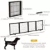 PawHut Freestanding Dog Gate, Foldable with 4 Panels and Support Feet image thumbnail 3