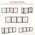 PawHut Freestanding Dog Gate, Foldable with 4 Panels and Support Feet image thumbnail 4
