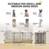 PawHut Foldable Dog Gate with Door, 3 Panel, Metal, Auto-Close Safety Gate, 79.7"Lx29.9"H image thumbnail 3