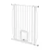 PawHut Adjustable Dog Gate with Cat Door, Pressure/Hardware Mounted 29.5"-33.5"L image thumbnail 1