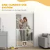 PawHut Adjustable Dog Gate with Cat Door, Pressure/Hardware Mounted 29.5"-33.5"L image thumbnail 6