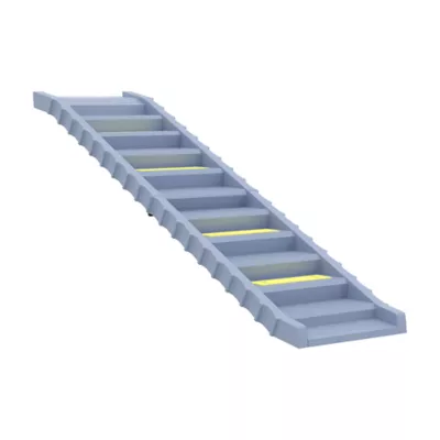 PawHut Foldable Dog Car Ramp with Anti-Slip Steps 60.6"Lx15.7"W - Image 1