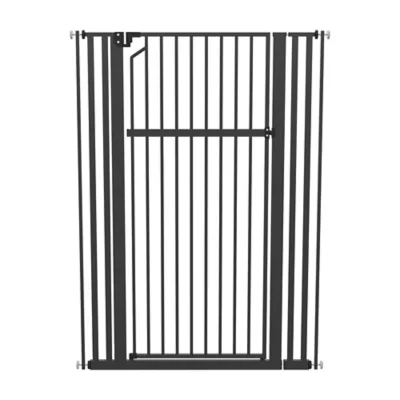 PawHut Adjustable Pet Gate, Pressure Mounted 55"H, 30"-41"W - Image 1