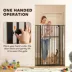 PawHut Adjustable Pet Gate, Pressure Mounted 55"H, 30"-41"W image thumbnail 6