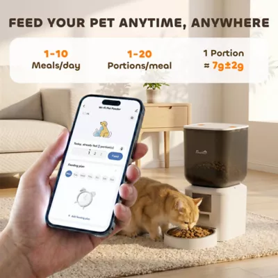 PawHut Automatic Pet Feeder, 2.4G WiFi, Smart APP Control, 8L - Image 4