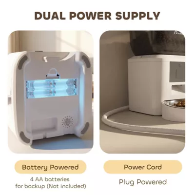 PawHut Automatic Pet Feeder, 2.4G WiFi, Smart APP Control, 8L - Image 7